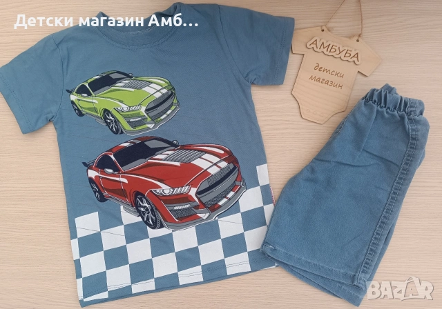 Детски летен комплект с дънки