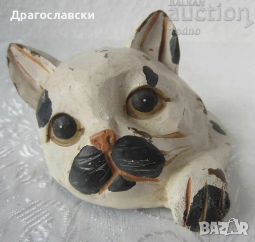 котки: КОТЕ КОТКА животно БРОНЗ МЕСИНГ метал фигура статуетка, папие маше, брошка, снимка 12 - Статуетки - 28882790