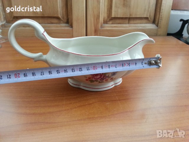 Стар български порцелан сосиера, снимка 5 - Антикварни и старинни предмети - 36615124