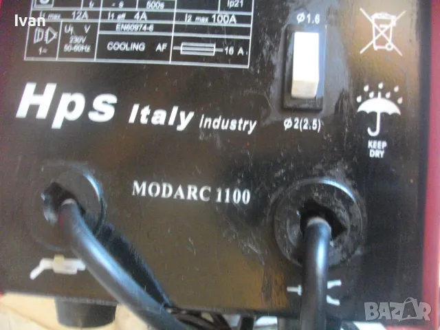 Италиански инверторен ЕЛЕКТРОЖЕН 100 Ампера Като нов Електрическа машина за електродно заваряване , снимка 16 - Други инструменти - 47338417