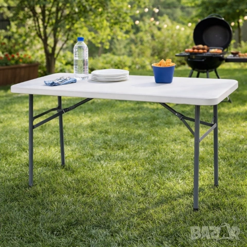 Сгъваема градинска маса. , снимка 2 - Градински мебели, декорация  - 54213837