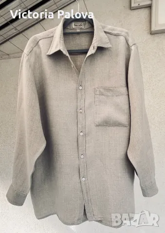 Риза груб лен ( био) HESSNATUR, снимка 8 - Ризи - 49510407