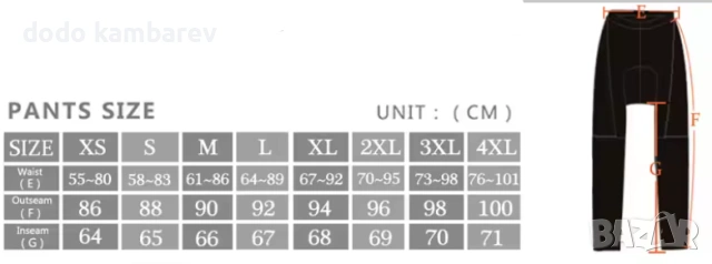 велосипеден гащиризон, снимка 4 - Спортни дрехи, екипи - 53124815