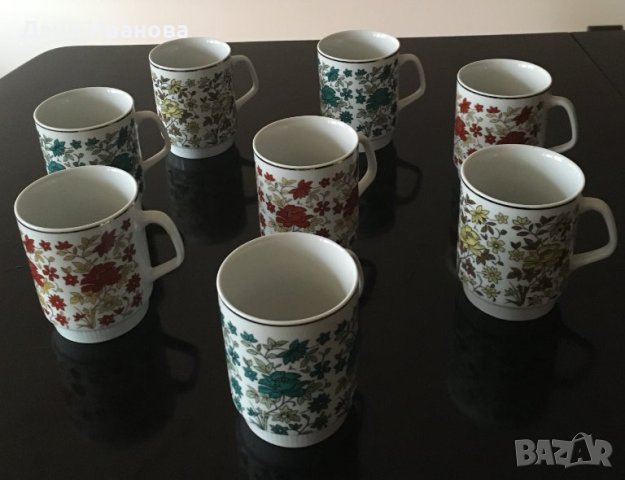 Порцеланови чаши тип "мъг" за чай 8 бр., снимка 6 - Чаши - 44296639