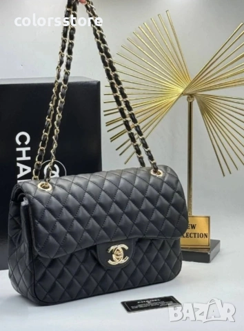 Черна чанта Ch@nel Jumbo /IM56