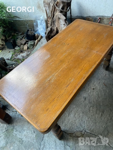 Трапезна маса-Дъб масив, снимка 3 - Маси - 54238083