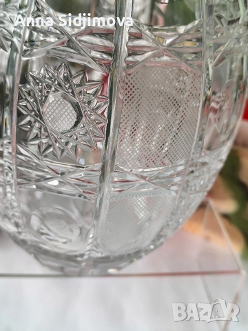 Сливенски кристал ваза, снимка 3 - Вази - 52985908