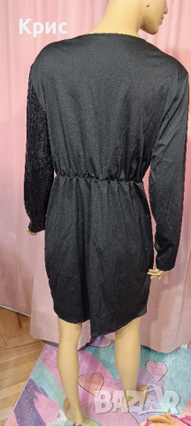 Рокля с пайети размер L., снимка 2 - Рокли - 44510747
