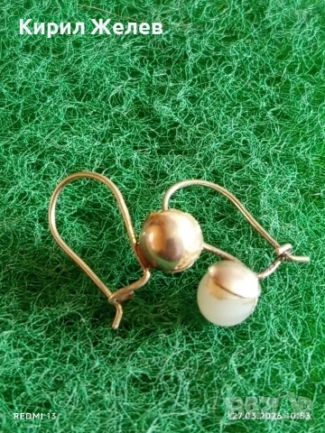 Нежни финни сребърни обеци с перли стил и елегантност 52942, снимка 4 - Обеци - 53993695