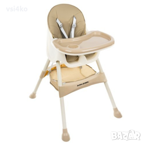 Бебешки стол за хранене 3в1, KRUZZEL, снимка 1 - Столчета за хранене - 44782247
