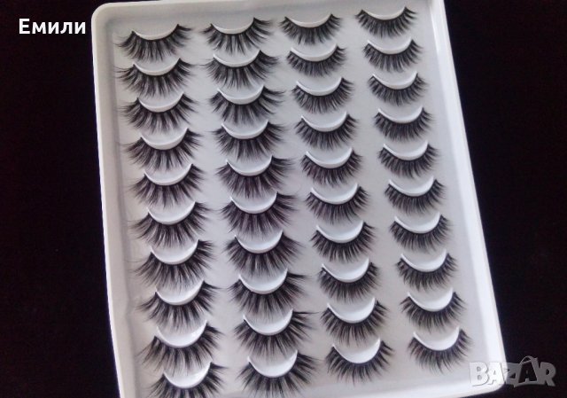 3D изкуствени мигли 20 чифта в кутия , снимка 1