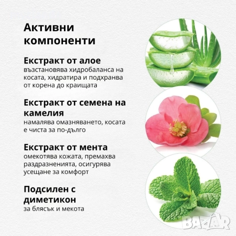 Шампоан с алое, снимка 4 - Продукти за коса - 33927057