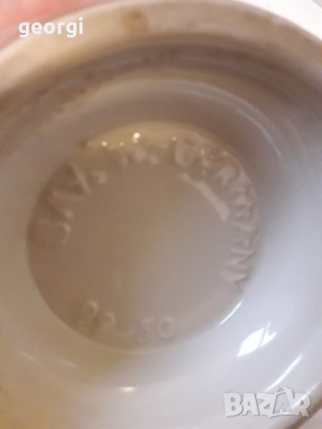 Немска релефна керамична ваза   17/2, снимка 6 - Колекции - 31399451