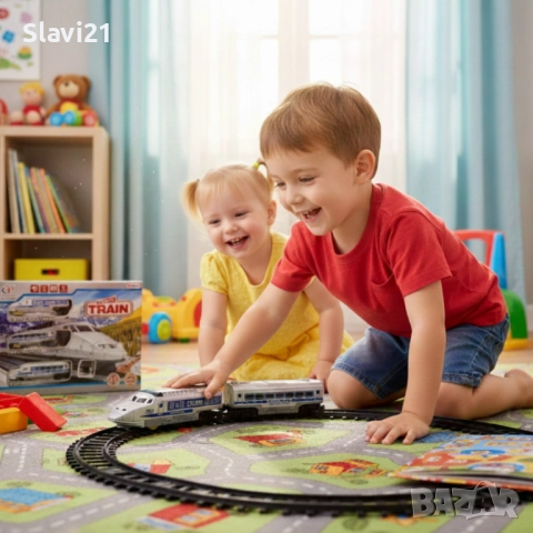 Влакче с релси, звуци и светлини