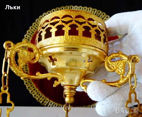 Висяща кадилница,кадило,кандило,Богородица. , снимка 6 - Антикварни и старинни предмети - 52817716