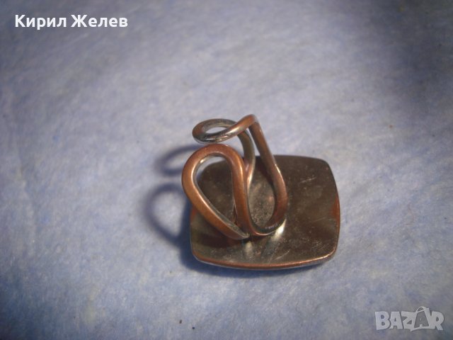 СТАР ЕФЕКТЕН ВЕЧЕРЕН ВИНТИДЖ АРТ РЕГУЛИРУЕМ МЕДЕН НИКЕЛИРАН ПРЪСТЕН 27599, снимка 8 - Пръстени - 37419743