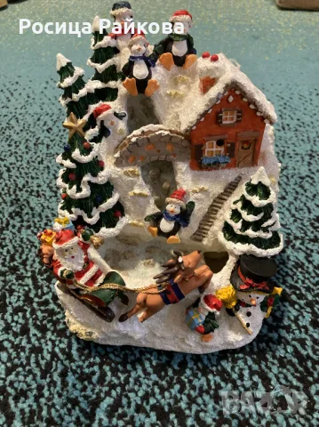 Коледна винтидж музикална/водна пързалка  на Avon