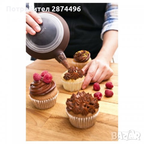 1853 Комплект от пош и силиконова подложка за приготвяне на френски макарони, снимка 4 - Други стоки за дома - 34911002