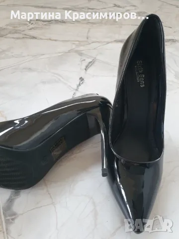 Лачени обувки , снимка 2 - Дамски обувки на ток - 49815533