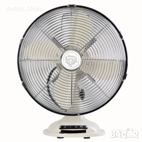 Ретро Вентилатор Метален Настолен Вентилатор Винтидж стил,, снимка 2 - Антикварни и старинни предмети - 50633900