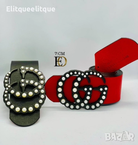 колани 7см от естествена кожа в кутия fendi dolce fabbana versace louis vuitton Gucci , снимка 8 - Колани - 52323865