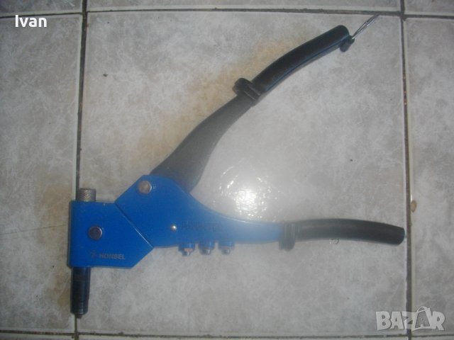 Немска Комбинирана Нитачка-Поп Нитове/Нит Гайки-HONSEL Multi 1 - Ръчна Лостова-Въртелива Глава 360гр, снимка 4 - Други инструменти - 42830071