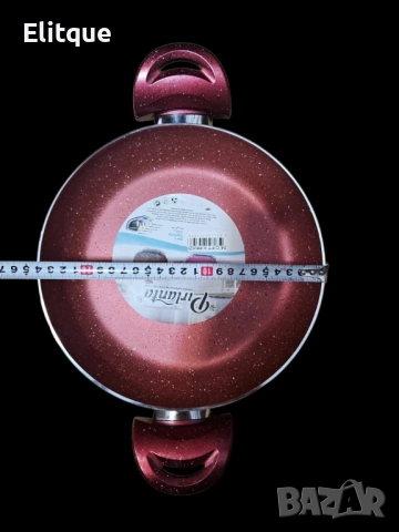 Дълбок тиган с две дръжки от гранит - 26см/ Турско качество, снимка 4 - Други - 52903887