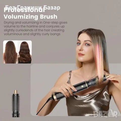 Нова 5 в 1 четка с топъл въздух за коса жени – къдри, суши, изправя , снимка 4 - Други - 49693359