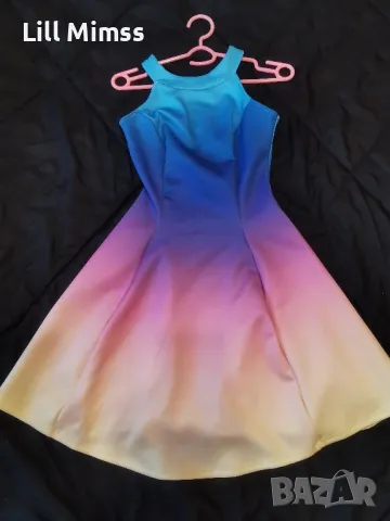 Дамска рокля цвят дъга, снимка 1