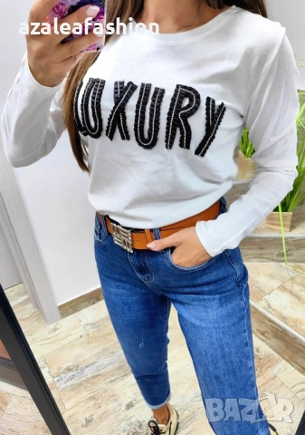 Дамска блуза Luxury, снимка 4 - Блузи с дълъг ръкав и пуловери - 51740798