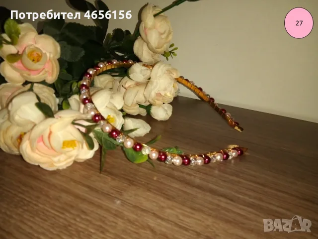 Диадеми с перли и кристали 4 €, снимка 6 - Аксесоари за коса - 56543736