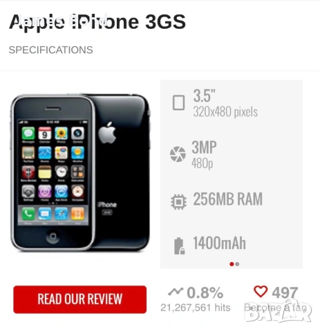 Apple iPhone 3GS 8GB , снимка 10 - Apple iPhone - 54335123