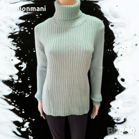 ДАМСКИ ПУЛОВЕРИ С ПОЛО ЯКА  4 цвята - код 1266, снимка 3 - Блузи с дълъг ръкав и пуловери - 47704747