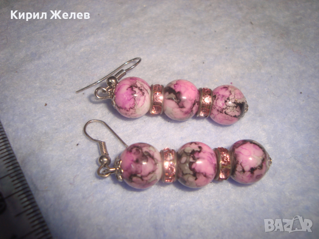 МНОГО КРАСИВИ ХЕНД-МЕЙД ФЕШЪН АРТ ОБЕЦИ с КРИСТАЛЧЕТА 16563, снимка 5 - Обеци - 36507570