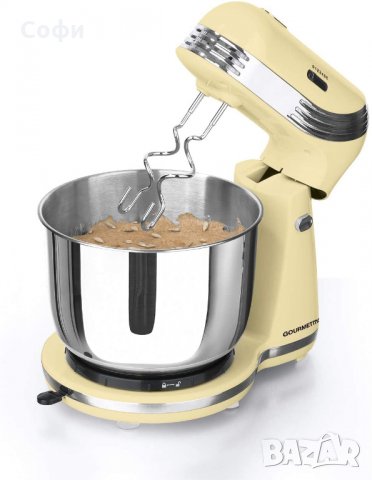Кухненски робот GOURMETmaxx 50's Retro Style, 6 нива на скорост, Ванилия, снимка 2 - Миксери - 33732503
