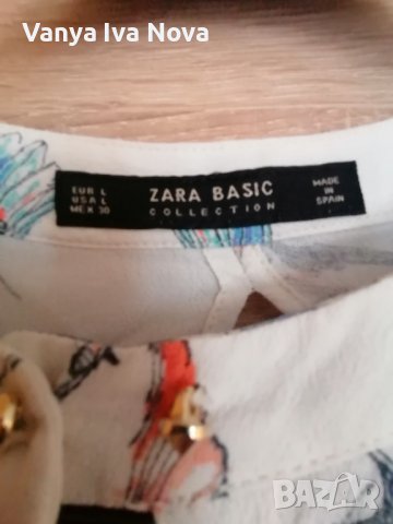 Zara бяла риза на птици, снимка 6 - Ризи - 38010974