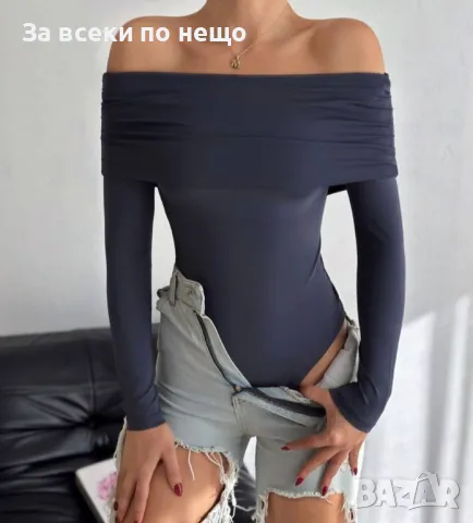 Дамско Боди С Дълъг Ръкав Код Р&М15, снимка 2 - Блузи с дълъг ръкав и пуловери - 48637723