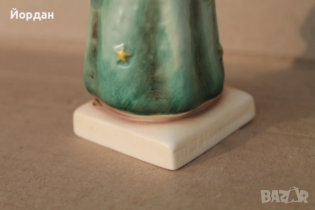 Немска порцеланова фигурка ''Goebel Hummel Figurine, Celestial Musician Violin Angel''188, снимка 14 - Колекции - 54056845