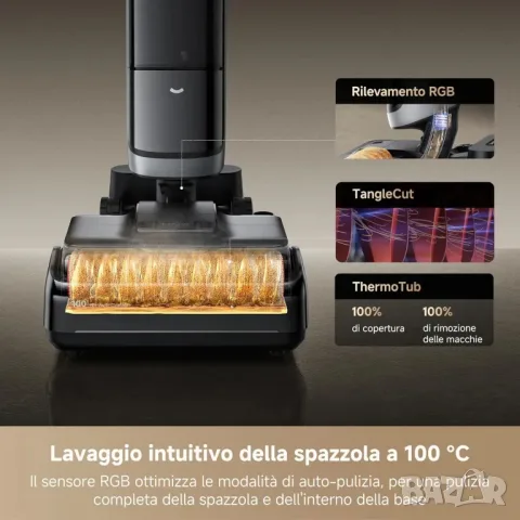 Прахосмукачка за сухо и мокро почистване Dreame H15 Pro Heat, снимка 8 - Прахосмукачки - 56061426