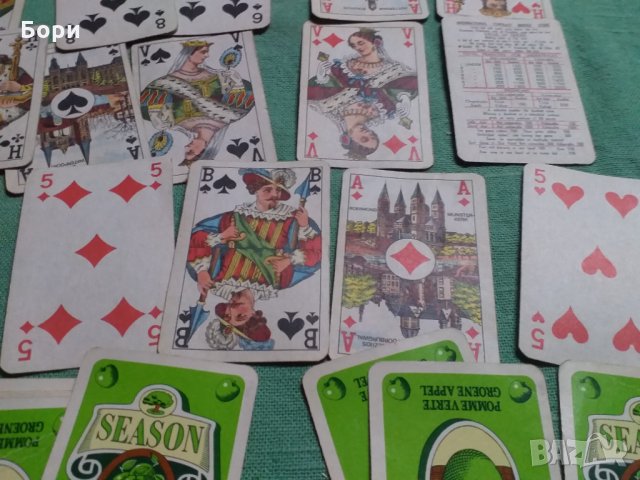 Стари Холандски карти season pomme verte groene appel