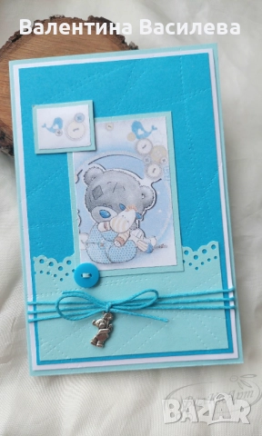 Ръчно изработени картички за Кръщене, снимка 3 - Други - 51611158