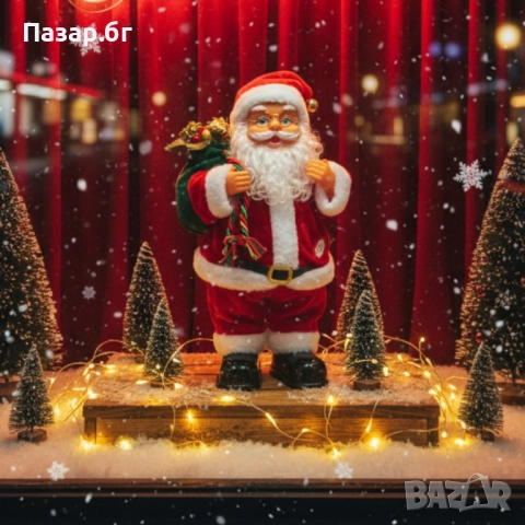 Танцуващ Дядо Коледа с музика и светлини – празнично настроение у дома