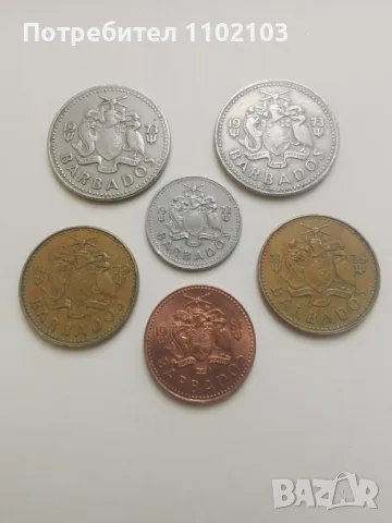 Лот монети от Барбадос 2, снимка 2 - Нумизматика и бонистика - 49791696