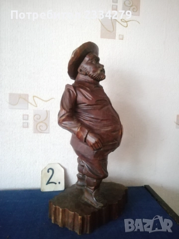 Стари статуи ръчна дърворезба от различни години, автори, държави, снимка 6 - Статуетки - 52544136