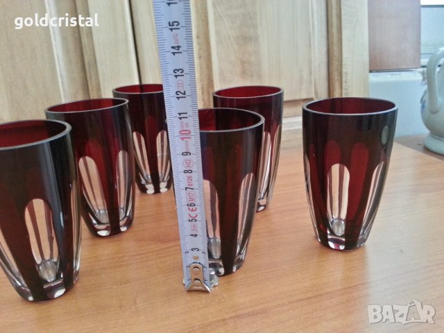 Кристални чаши, снимка 3 - Антикварни и старинни предмети - 36992163