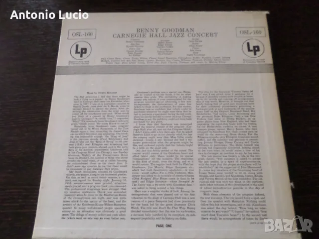 Benny Goodman the famous Carnegie Hall Jazz Concert, снимка 2 - Грамофонни плочи - 48306741