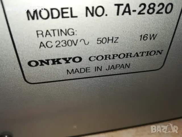 ONKYO TA-2820 DECK WITH ACCUBIAS-MADE IN JAPAN-ВНОС GERMANY 1602251837, снимка 17 - Декове - 49154980