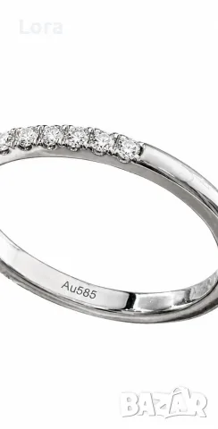 Пръстен с Диамант 3 ct Бяло Злато 14 kt и IGI Сертификат, снимка 4 - Пръстени - 55981598