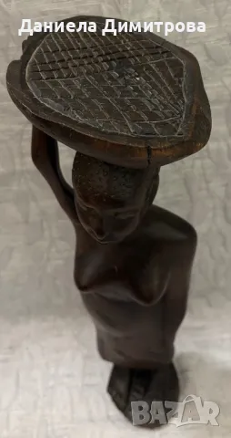 Дървена статуетка, снимка 5 - Статуетки - 50429225