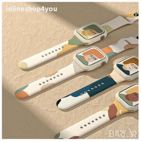 Разноцветна Камо Каишка 44/45mm за Apple Watch 8 | Ultra | 7 | 6 | SE | 5 | 4, снимка 9 - Аксесоари за Apple - 38376943